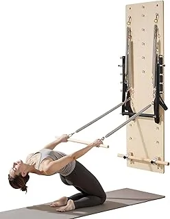 VEVOR Appareil de Pilates Reformer Mural, Planche à Ressorts de Pilates en Bois d'Érable, Équipement d'exercice avec Ressorts de Résistance, Entraîneur de Yoga Flexibilité et Équilibre, Gym Domicile