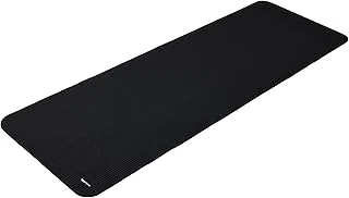 Amazon Basics Tapis de yoga, antidérapant, très épais, d'exercice Pilates, 183 x 61 x 1 cm, Noir