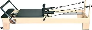 Wunder Pilates Pro Classic Reformer Machine pour studio de fitness et maison en bois d'érable R1 Noir