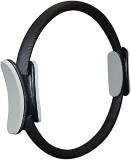 Sveltus Anneau Cercle de Pilates Mixte, Noir/Gris, diam. env. 38 cm