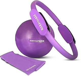 Anneau pilate-Cercle Pilate-Accessoire Yoga-Ballon Gymnastique-Bande de résistance-Elastique de Force-Fitness- Sport-Musculation-Méditation-Bien étre-Santé-Muscle pélvien-Périné