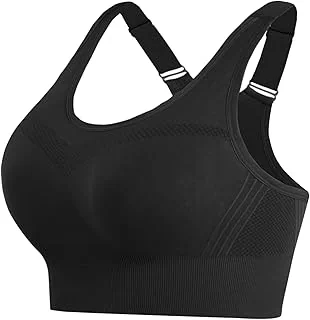 Brassiere Sport Femme sans Armature Soutiens-Gorge de Sport Femme Brassiere avec Coussinets Amovibles pour Yoga Course Fitness