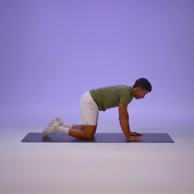 Exercice du Swimming en position quadrupédique