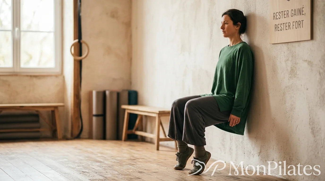 Illustration de la chaise au mur