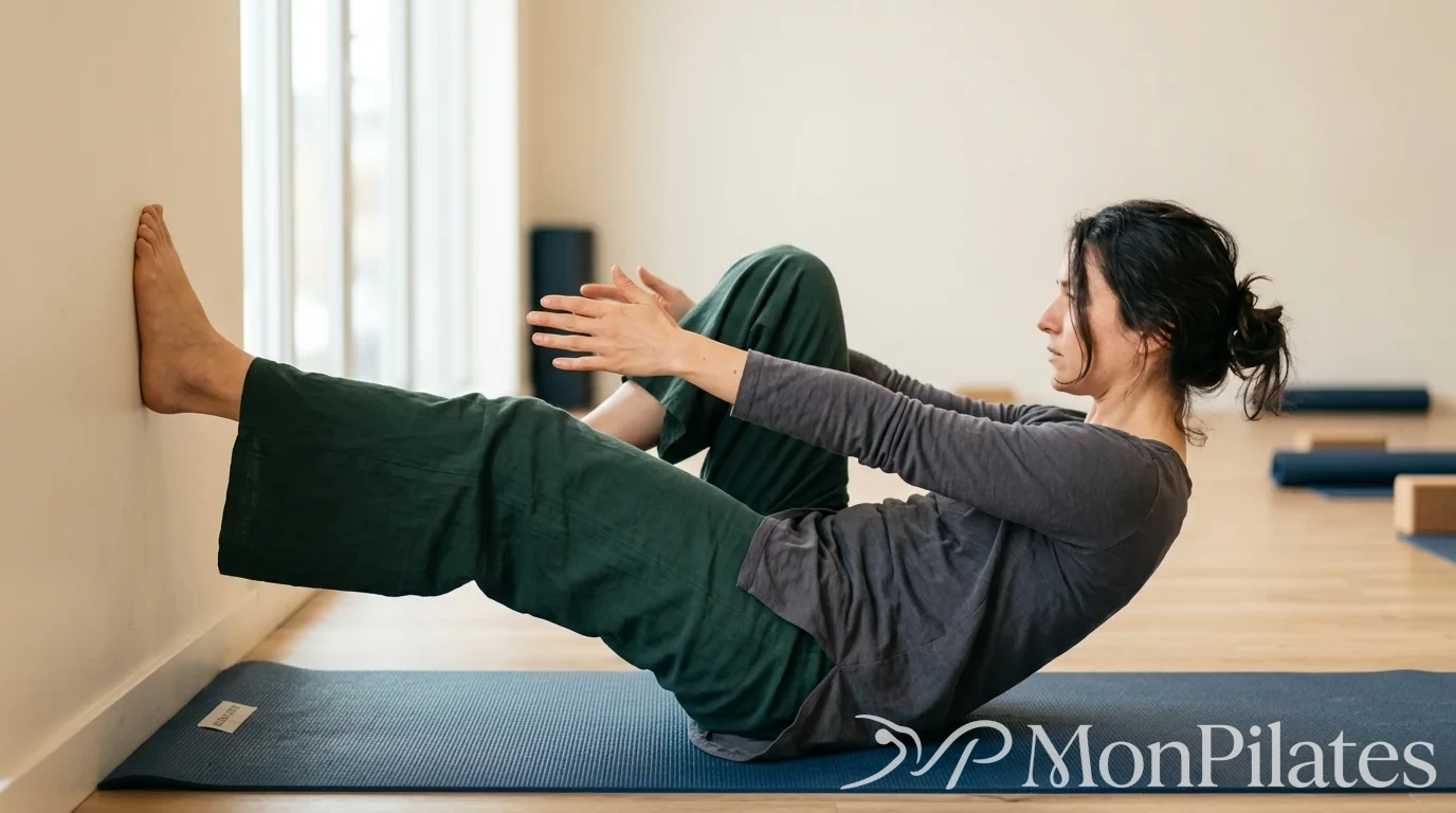 Illustration du crunch inversé au mur