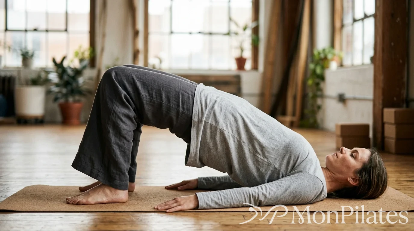 Exercice du pont pour renforcer les fessiers et le bas du dos