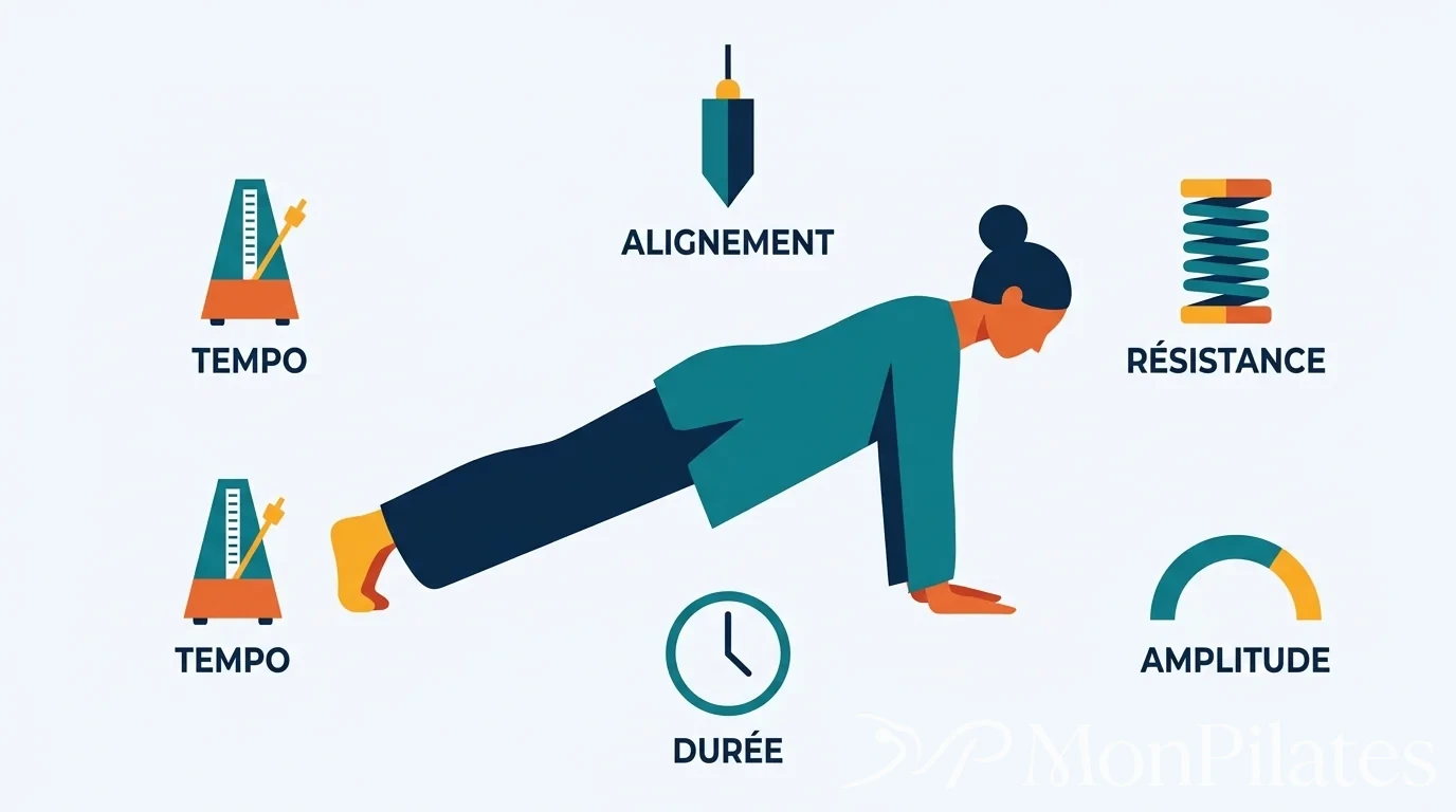 Les 5 Piliers Scientifiques du Gainage Dynamique — Flat Illustration illustration