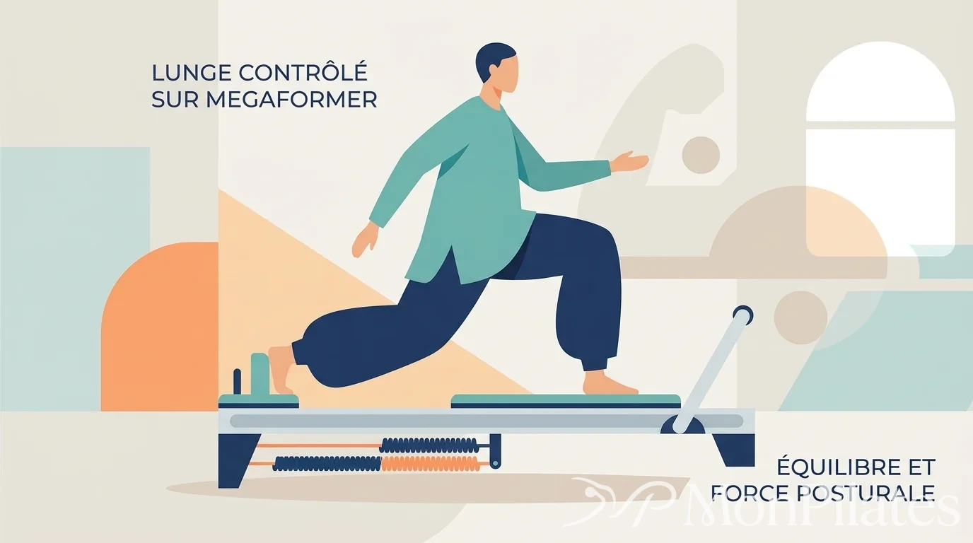 Qu'est-ce que le Lagree Pilates ? L'Évolution Haute Intensité — Flat Illustration illustration