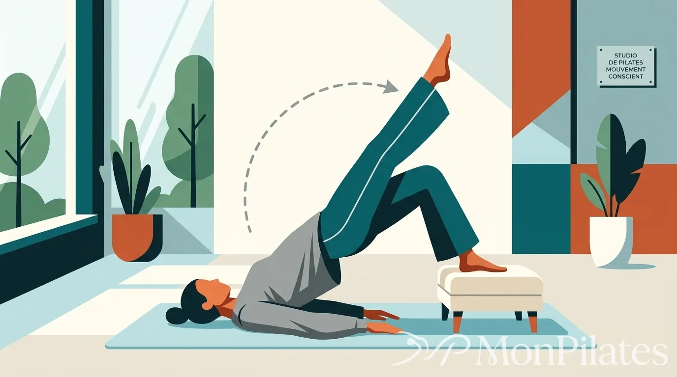 Single leg bridge with rotation